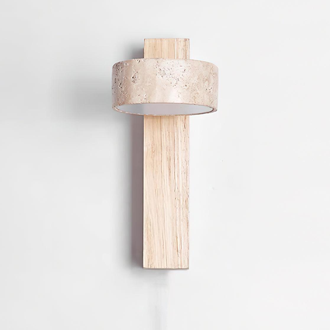 Jovan Wandlamp Travertine Hout
