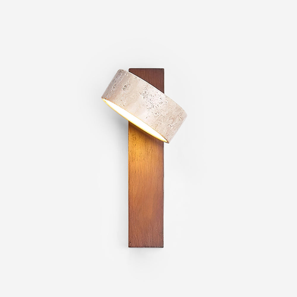Jovan Wandlamp Travertine Hout