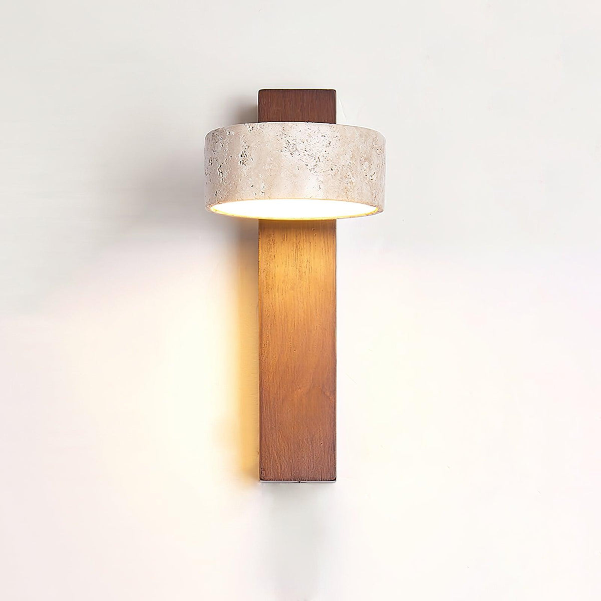Jovan Wandlamp Travertine Hout