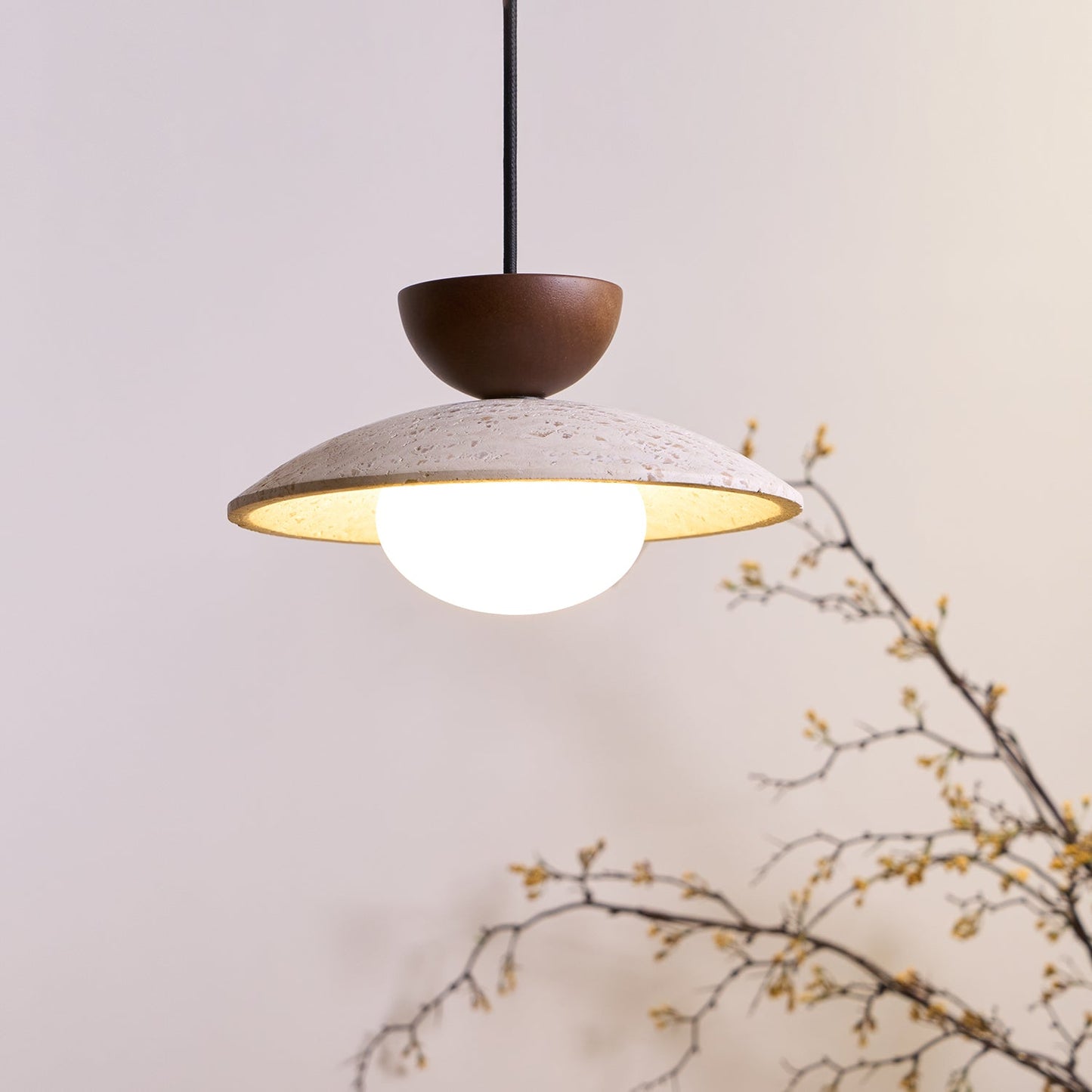 Cleo Hanglampen en Travertin