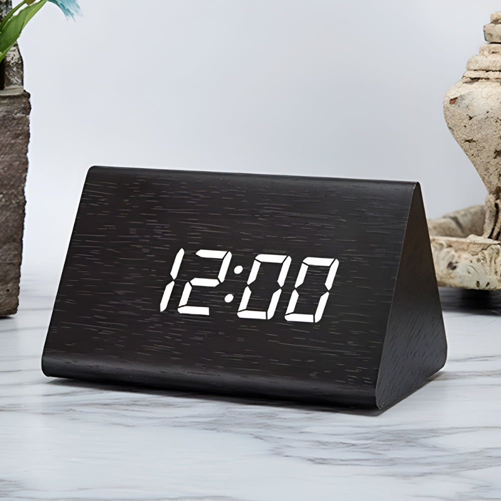 Elora Houten LED Alarmklok Digitale Weergave