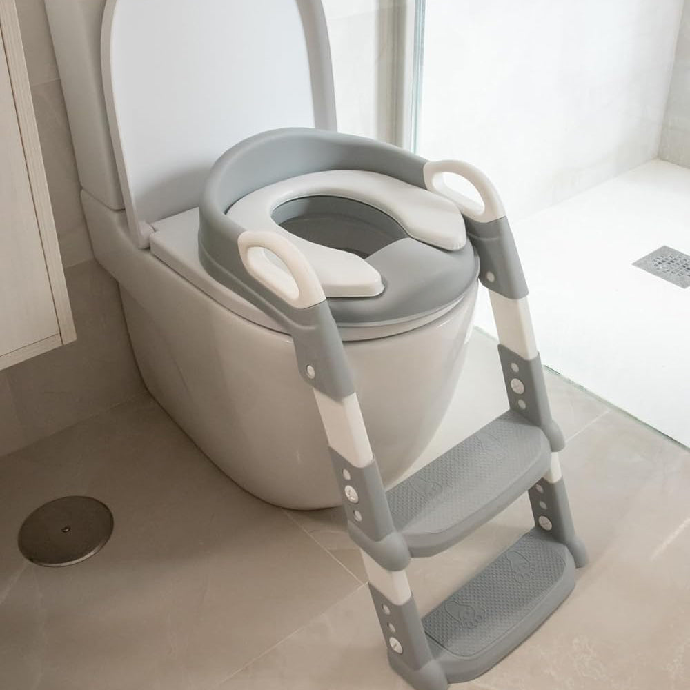 Toiletzitting voor kinderen met trap - veilige zindelijkheidstraining