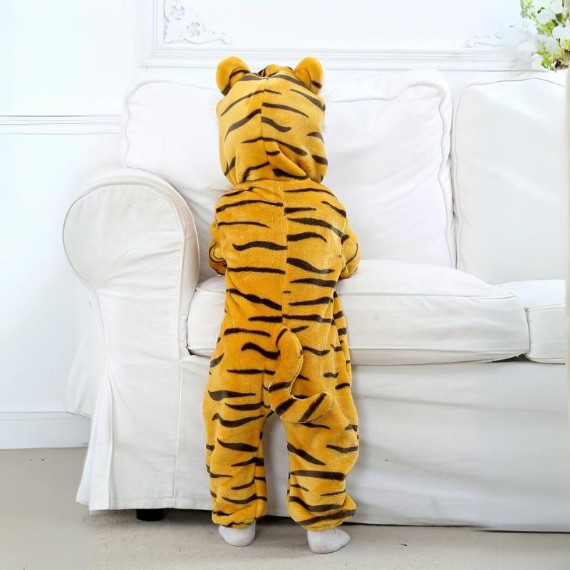 Peuter Jumpsuit Dierenthema Zachte Katoen Hypoallergene Fleece