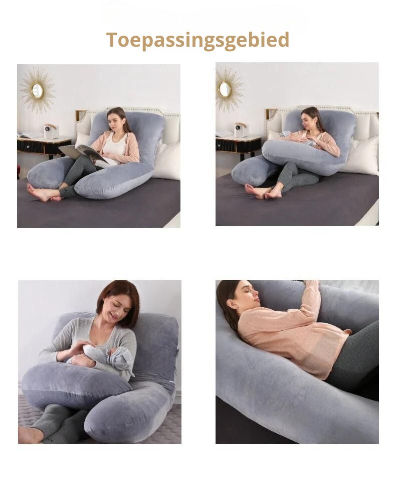 The Pillow Friend | U-vormig zwangerschapskussen voor optimale ondersteuning en comfort