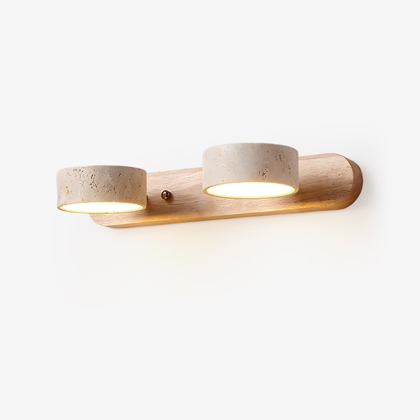 Voloreth Minimalistische Wandlamp in Travertin