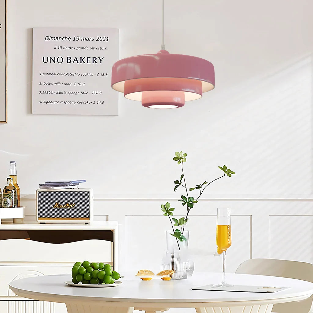 Hind Drie-Laags Schijf Macaron Hanglamp