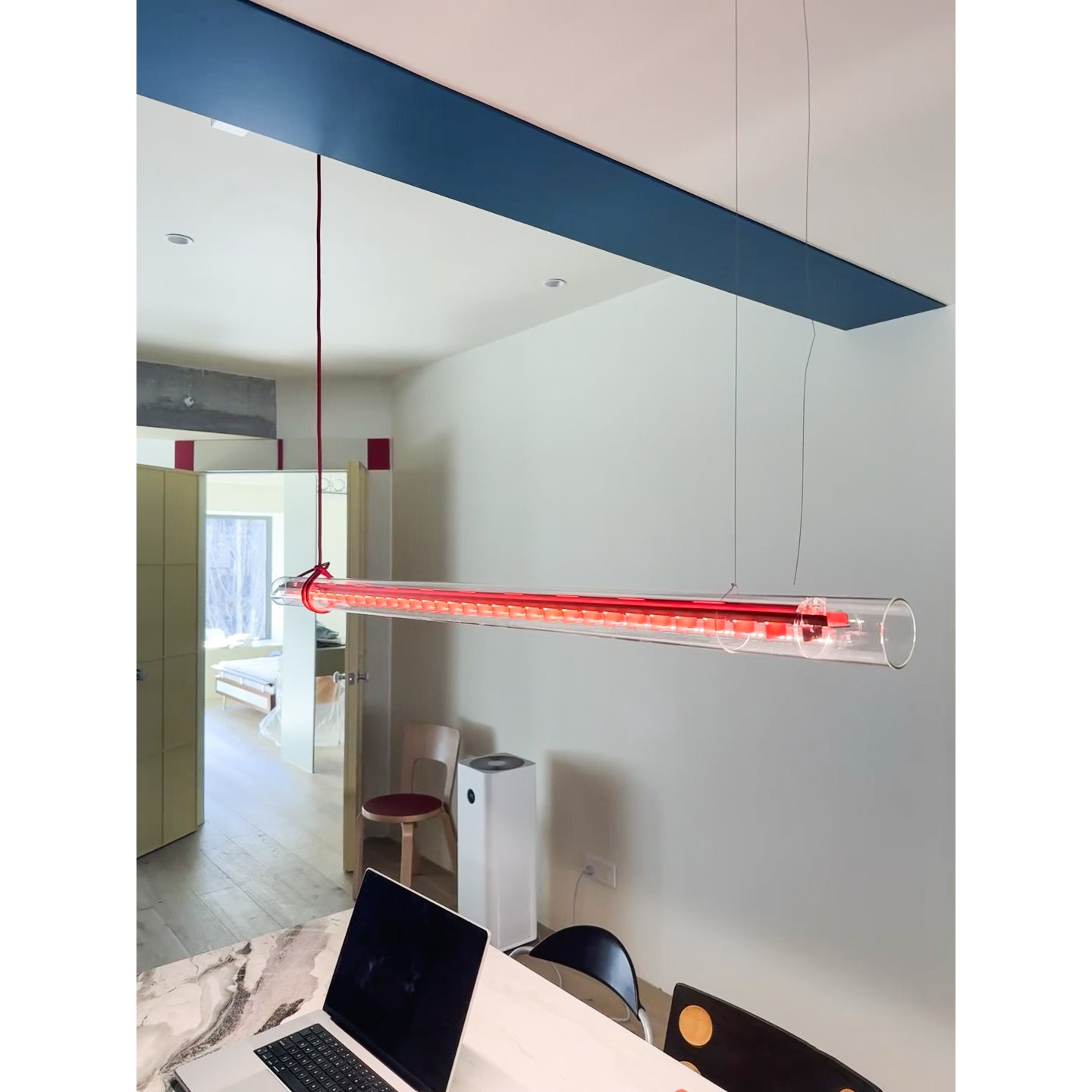 Cata Moderne Minimalisme Lineair LED Glas Licht Hanglamp