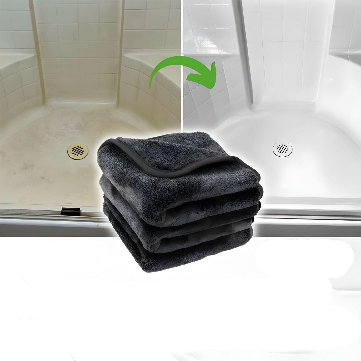 DryLuxe Microvezeldoek | Ultra-absorberende droogdoek voor auto, badkamer en keuke