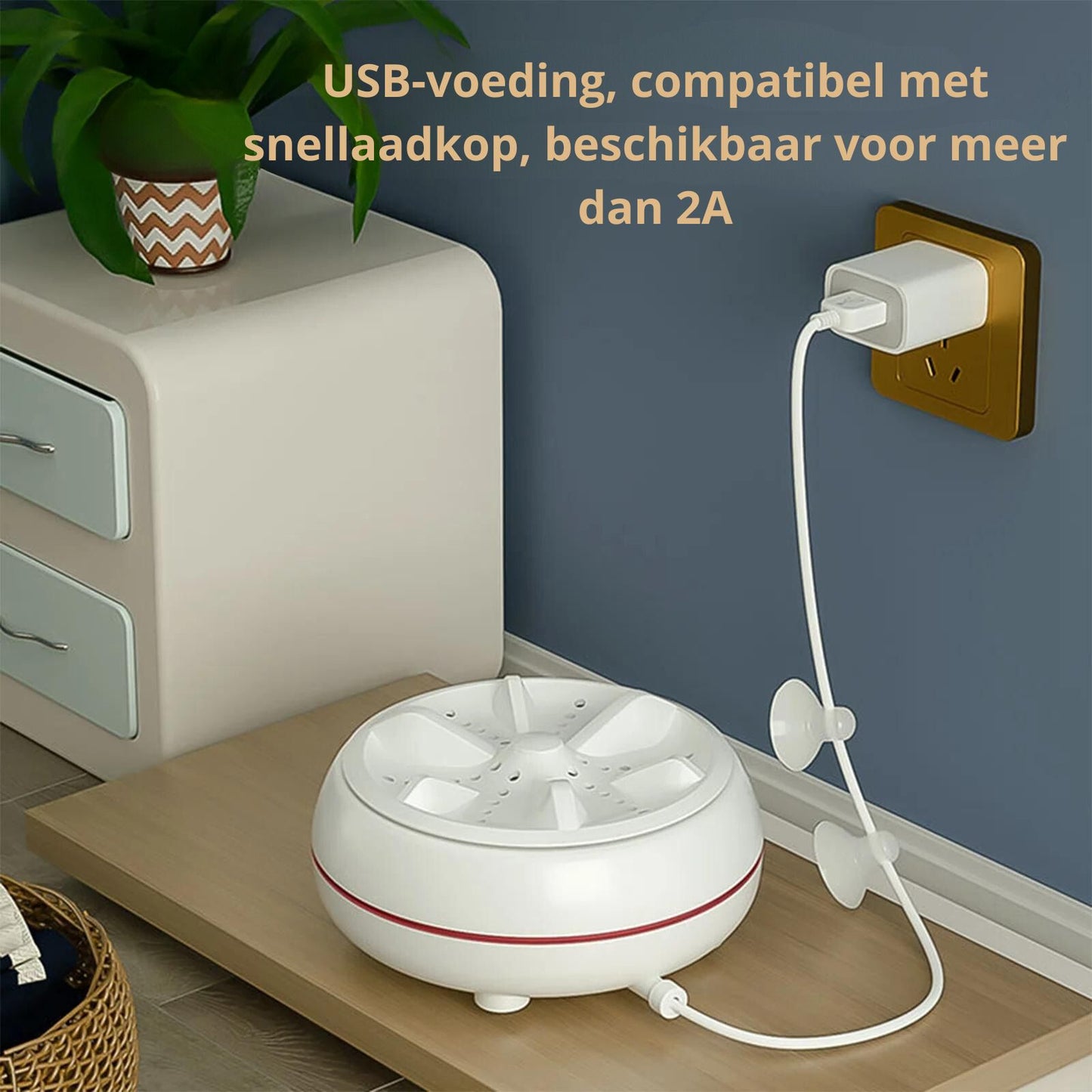 TurboGentle | Draagbare USB Mini Wasmachine Voor Moeiteloos Wassen