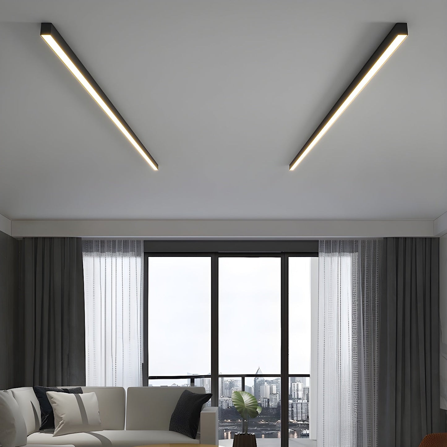 Solara Ultra Dun Minimalistisch Functioneel Plafondlamp