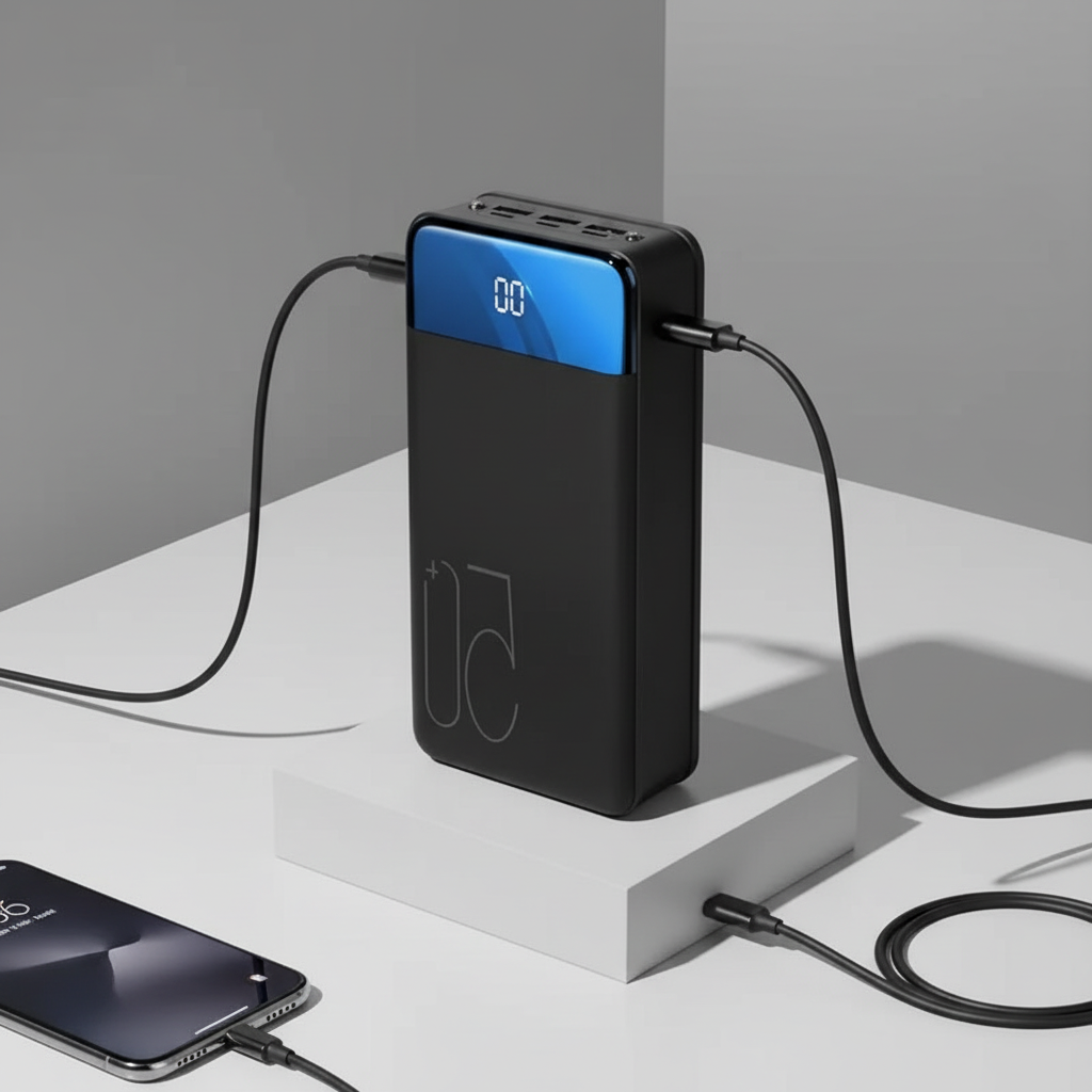 Powerbank 50000mAh – Externe Accu met USB-C, Snelladen & Laptop-uitgang