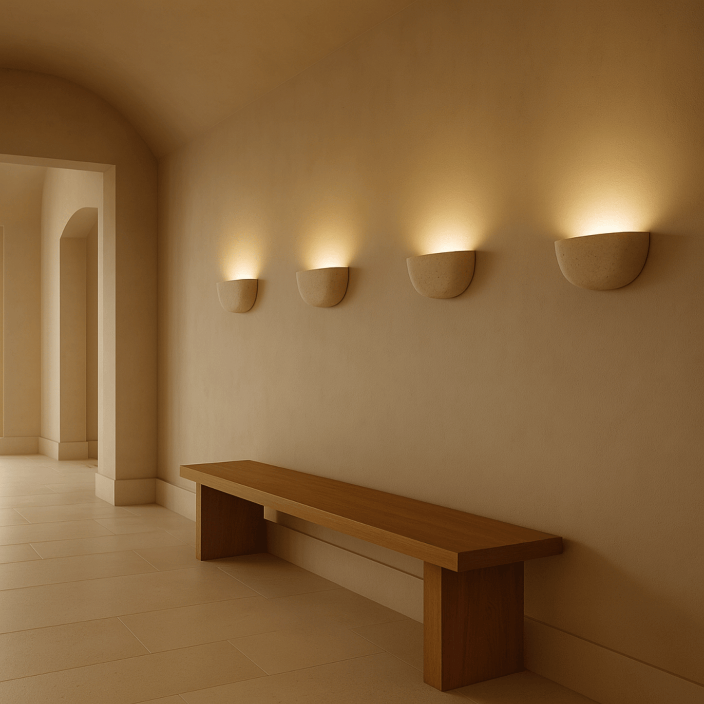 Wabi Sabi Steen Wandlamp Zachte Ambient Verlichting