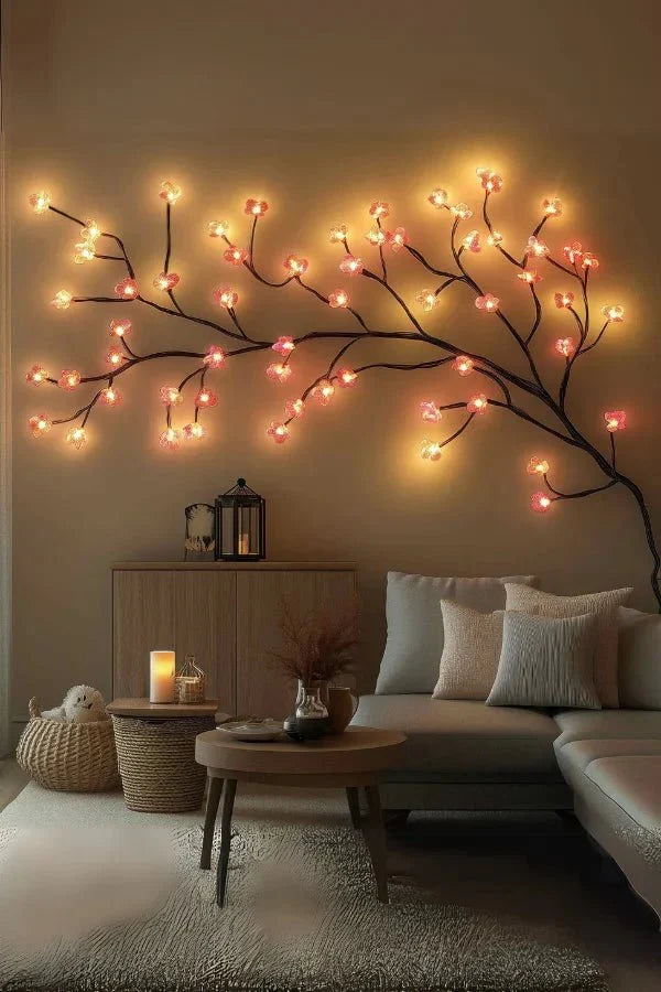Boomvormige Wandlamp met LED Verlichting voor een Sfeervol Interieur