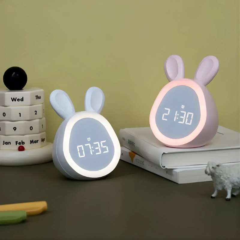 Konijnen Digitale Wekker Met Nachtlampje