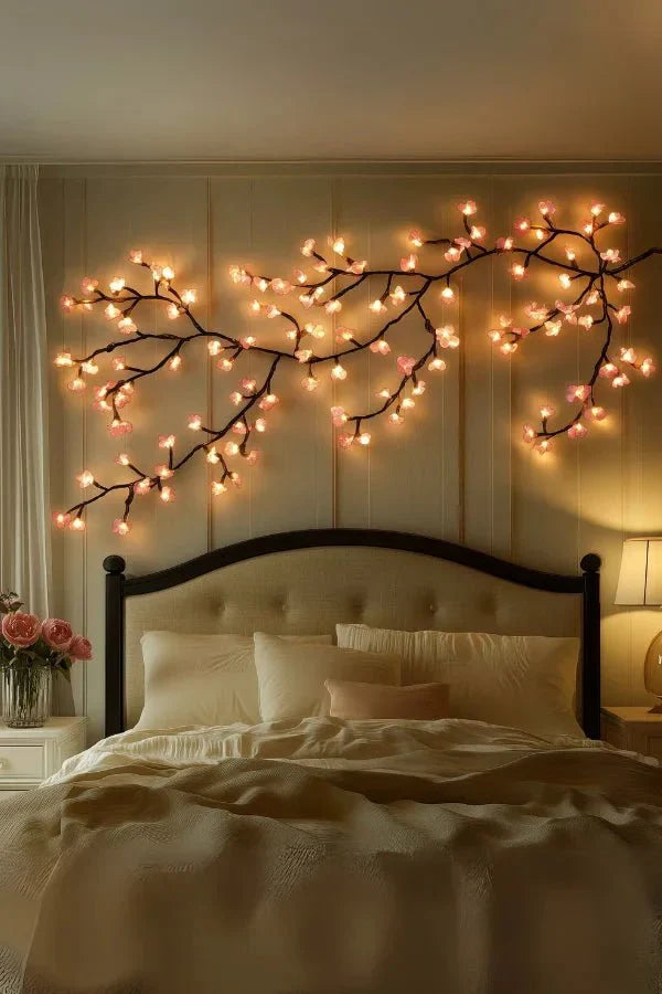 Boomvormige Wandlamp met LED Verlichting voor een Sfeervol Interieur