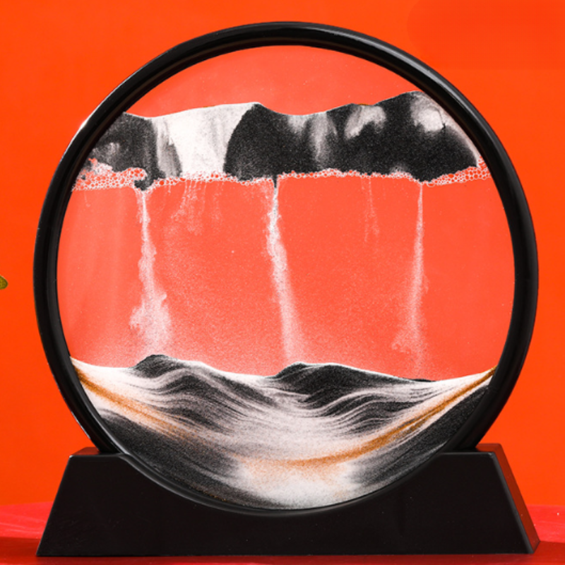 Zandloper | 3D Zandkunst Diepzee | Rustgevend Vloeieffect | AquaScape