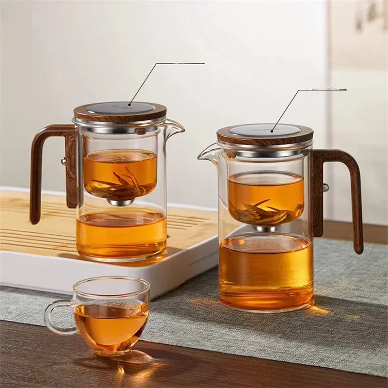 TeaFlow – Elegante Theepot met Eenvoudige Magnetische Watercontrole
