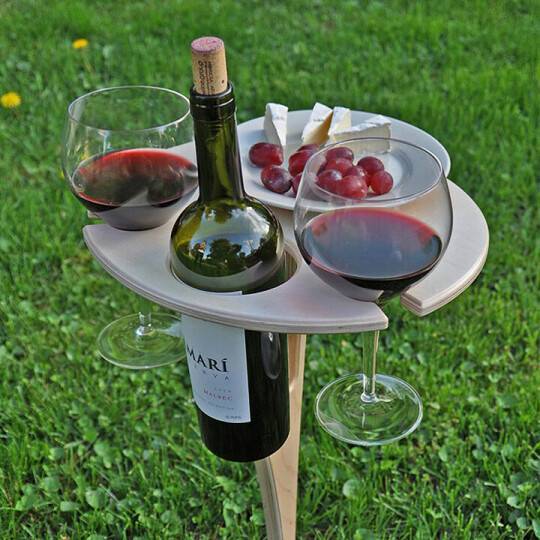 Buiten Weintisch Picknick voor de Zomer
