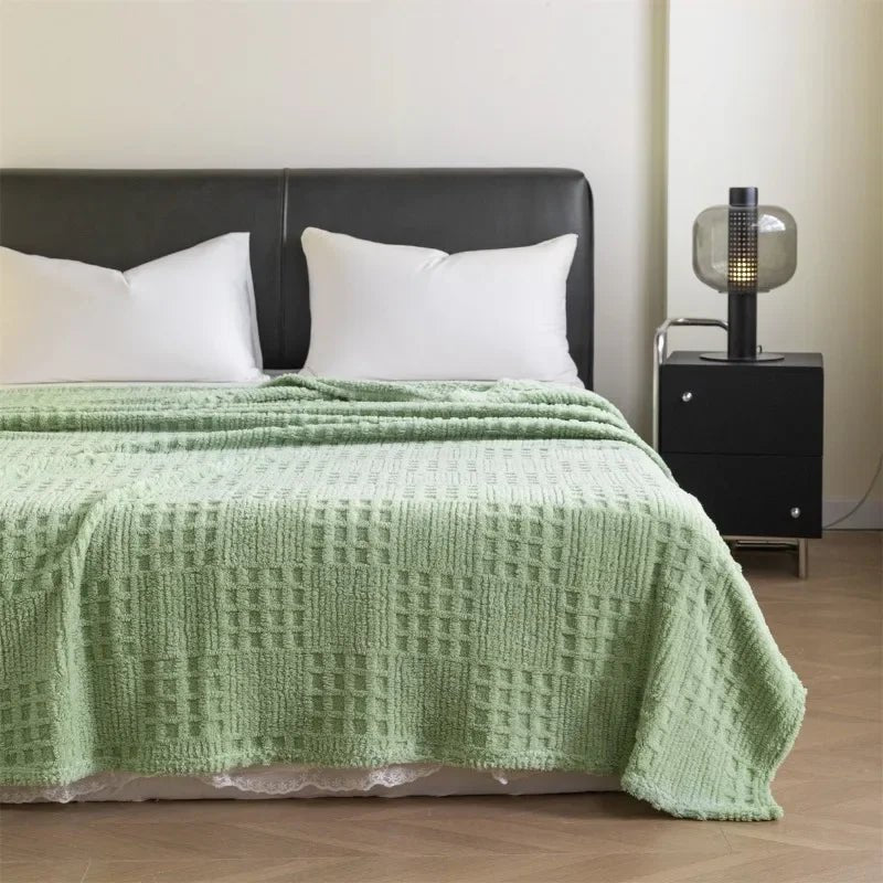 VelvetNest | Luxe Zachte Dikke Jacquard Velours Deken