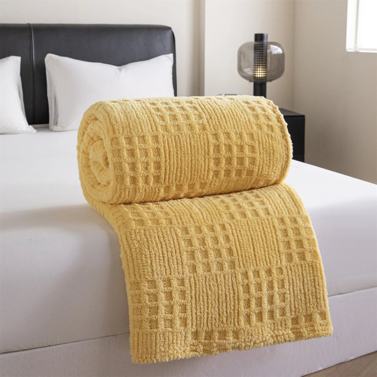 VelvetNest | Luxe Zachte Dikke Jacquard Velours Deken