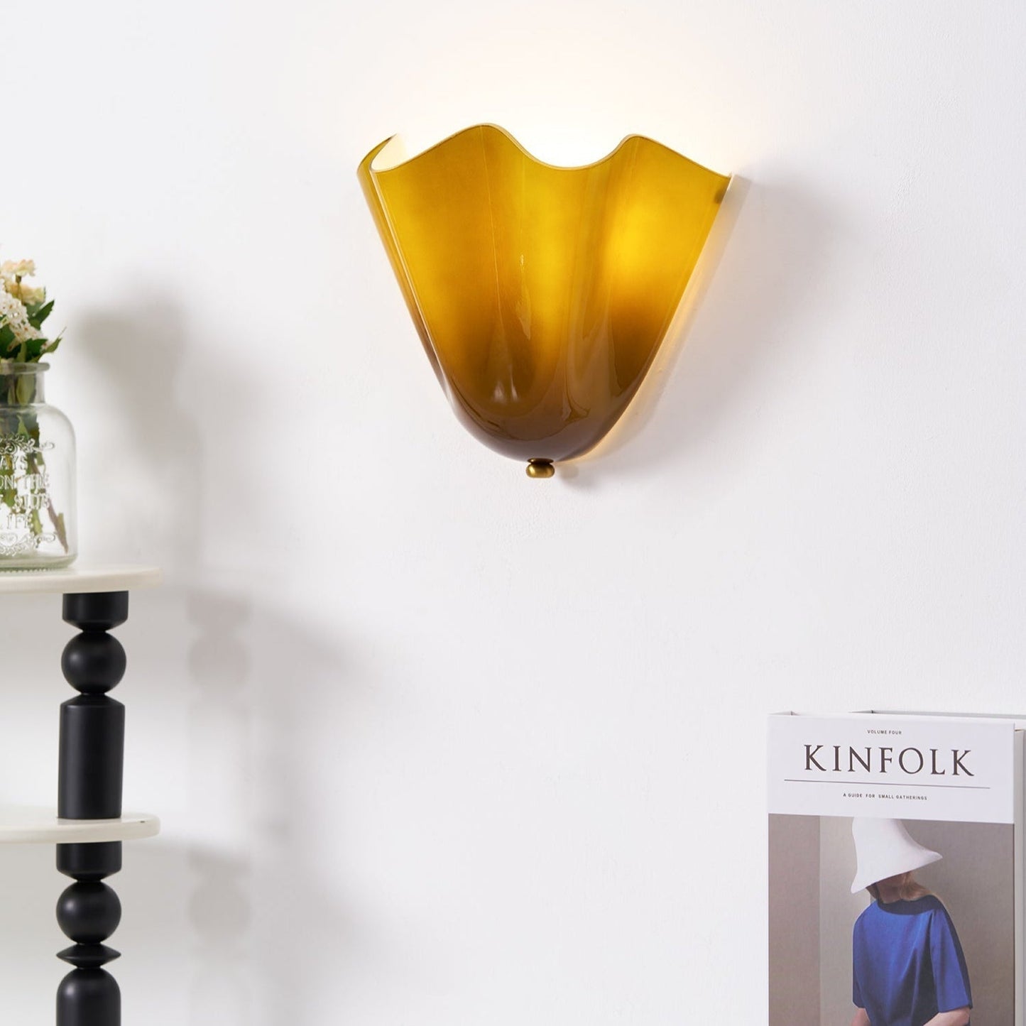 Elegante Wandlamp Elara van Glas