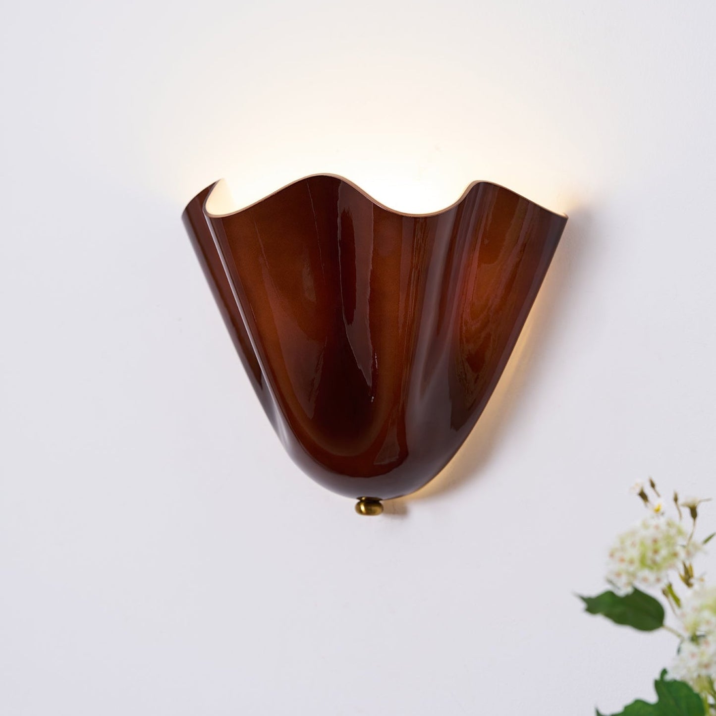 Elegante Wandlamp Elara van Glas