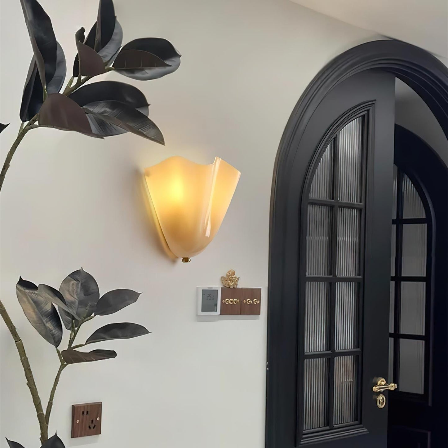 Elegante Wandlamp Elara van Glas