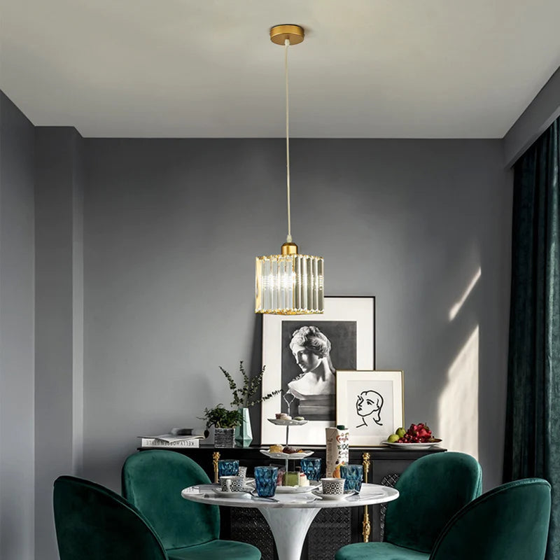 Vina Hanglamp Rond/Vierkant Nordisch. Metaal/Glas. Zwart/Goud. Woonkamer/Bar