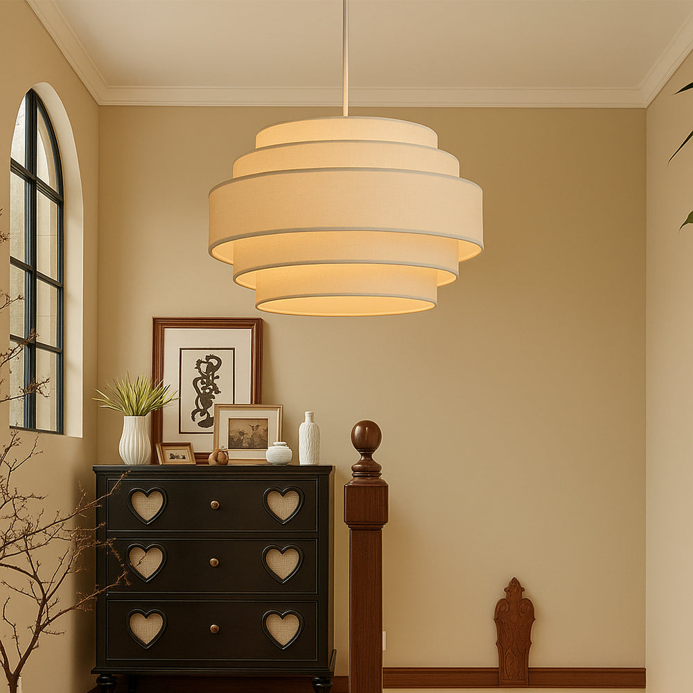Wabi-Sabi Laagjes Stoffen Hanglamp