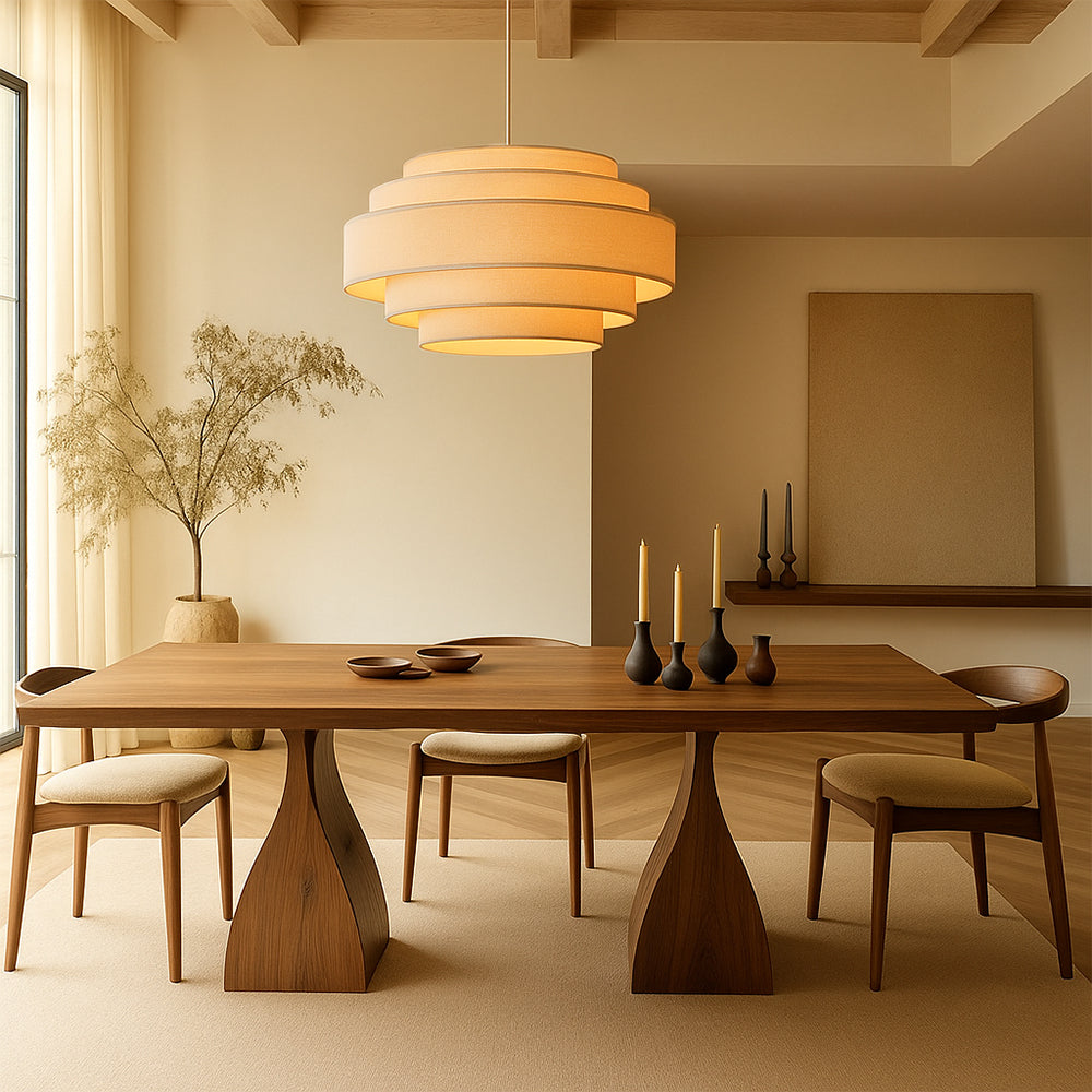 Wabi-Sabi Laagjes Stoffen Hanglamp