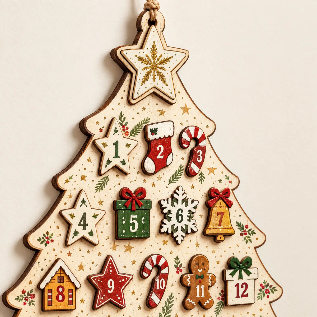Adventskalender om aan de muur te hangen Pinexo