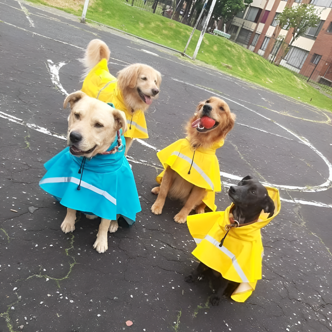 Honden Regenjas met Reflecterende Strips en Waterdicht Ontwerp