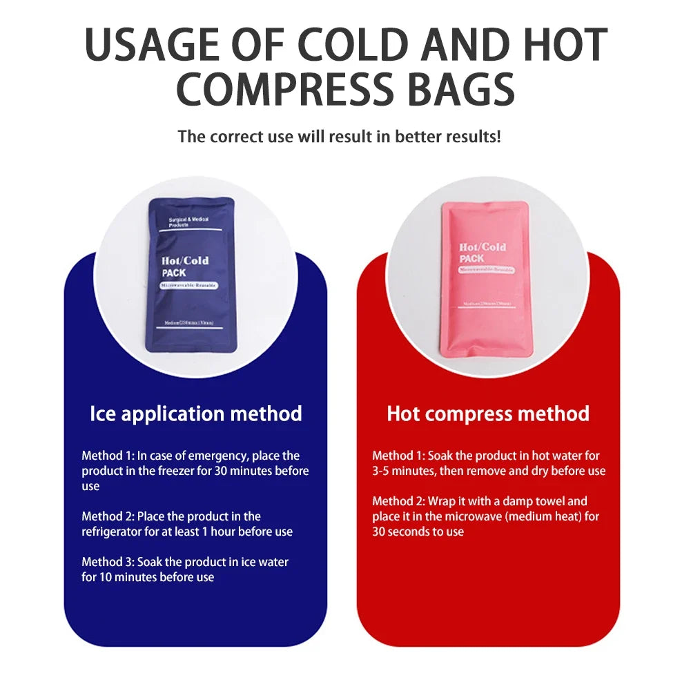 Herbruikbare Warmte-/Koude-IJszak – Flexibele Gelcompress voor Warmte- & Koude Therapie bij Pijn en Blessures