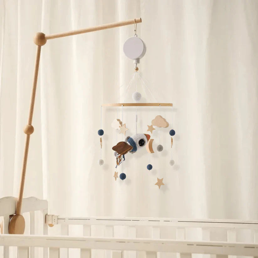Mobiel voor Kinderen van Hout – Natuurlijke Mobiel voor Wiegen voor een Ontspannende Slaap en Decoratie van de Kinderkamer
