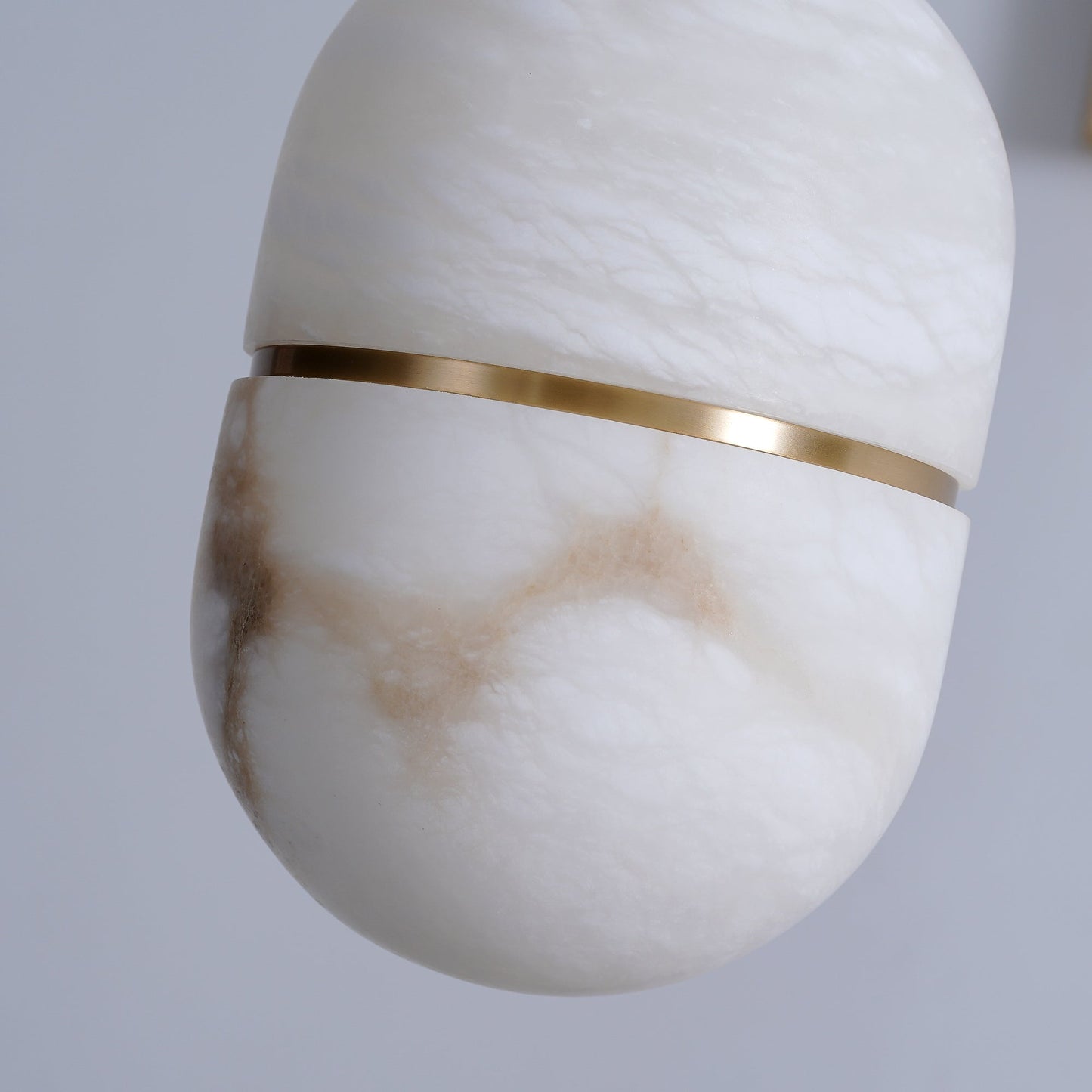 Strata Albast Hanglamp Capsule-Vorm