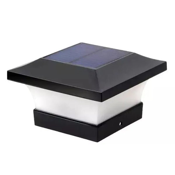 Zonne-energie Buiten Wandlamp Met Vierkante Zwarte Behuizing