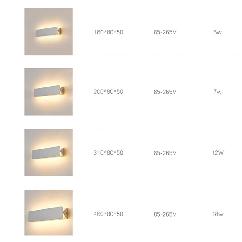 Arisha LED Metalen Binnen Wandlamp Rotatable, Wit