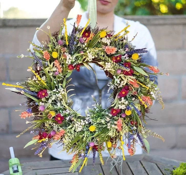 Handgemaakte Texas Wilde Bloemen Krans
