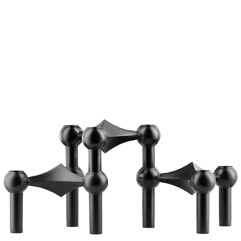 Abstracte Stijl Moleculaire Structuur Kaarsenhouder