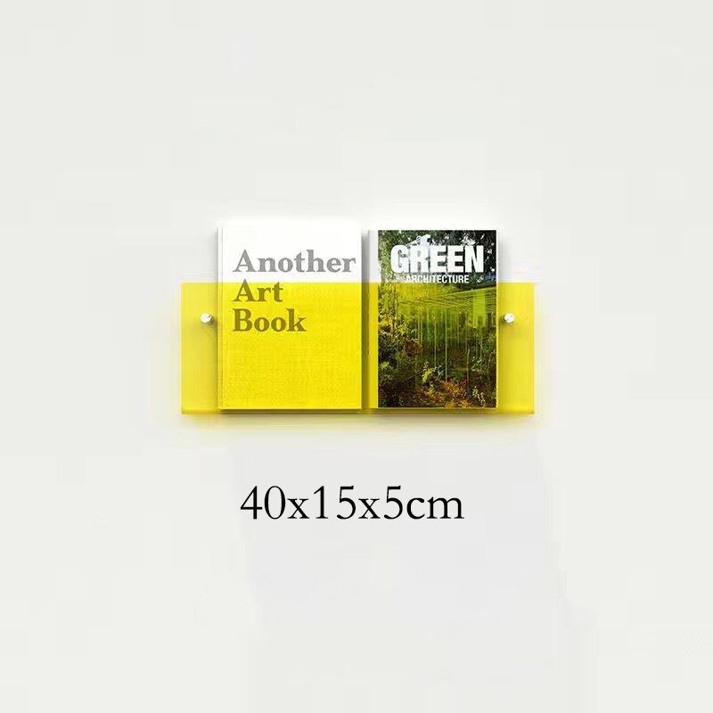Acryl Wandmontierter 'Schwebender' Zeitschriftenhouder