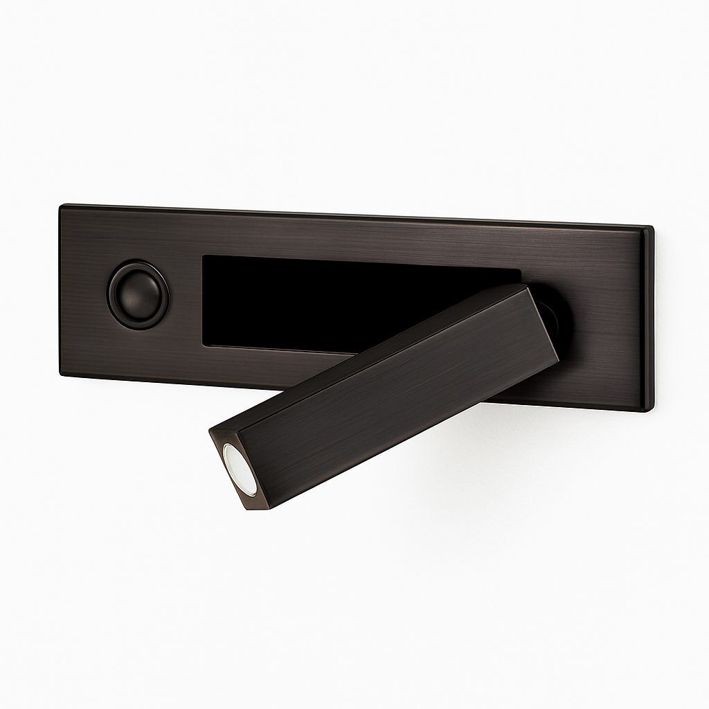 Design wandlamp leeslamp LED vierkant Reading