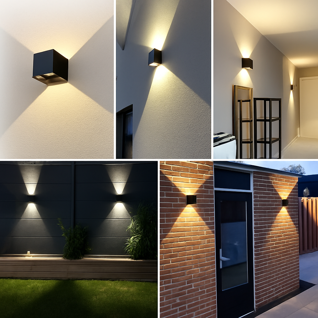 LED wandlamp omhoog en omlaag waterdicht IP65