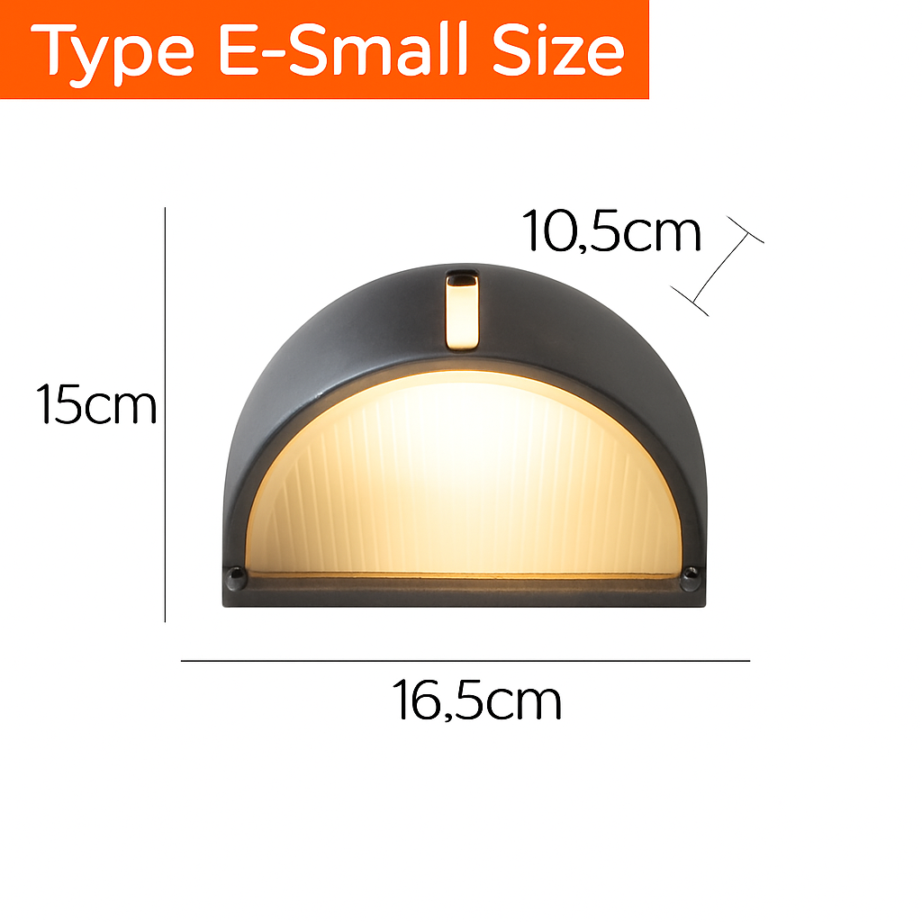 Buiten LED Wandlamp E27 Industrieel Vintage IP65 Waterdicht Glas