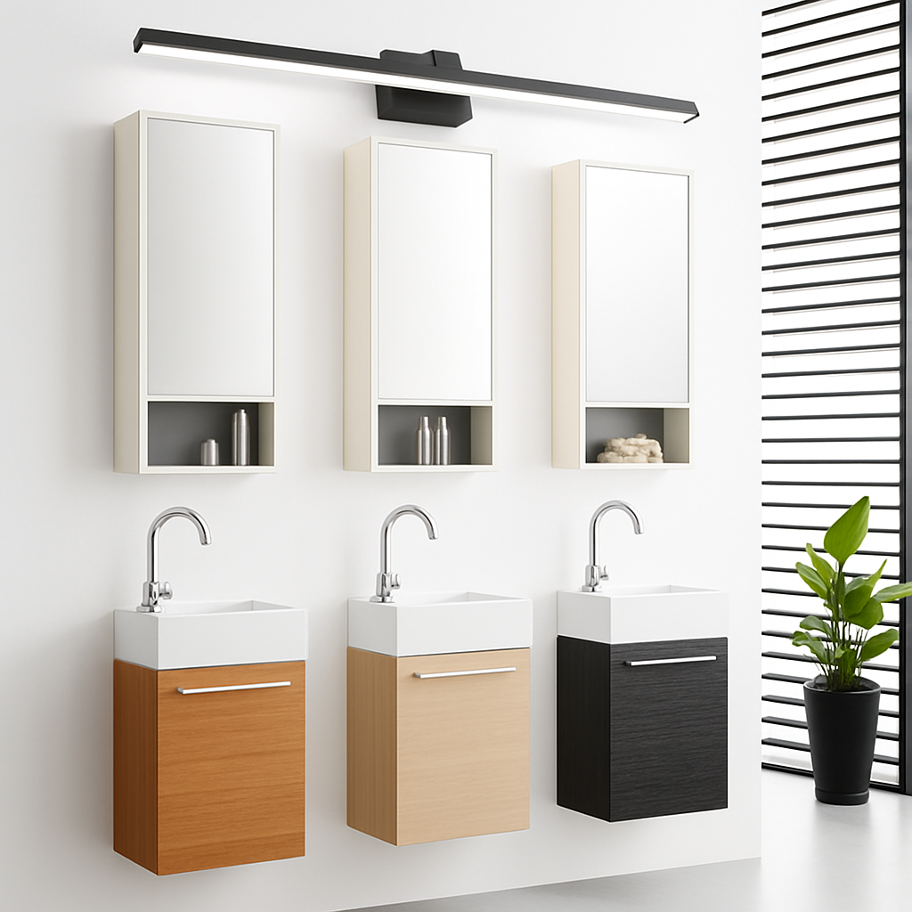 Wandlamp voor spiegel badkamer aluminium staaf