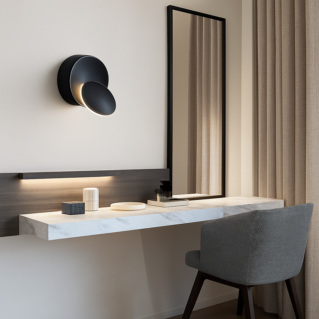 Ronde design wandlamp verstelbaar Degree