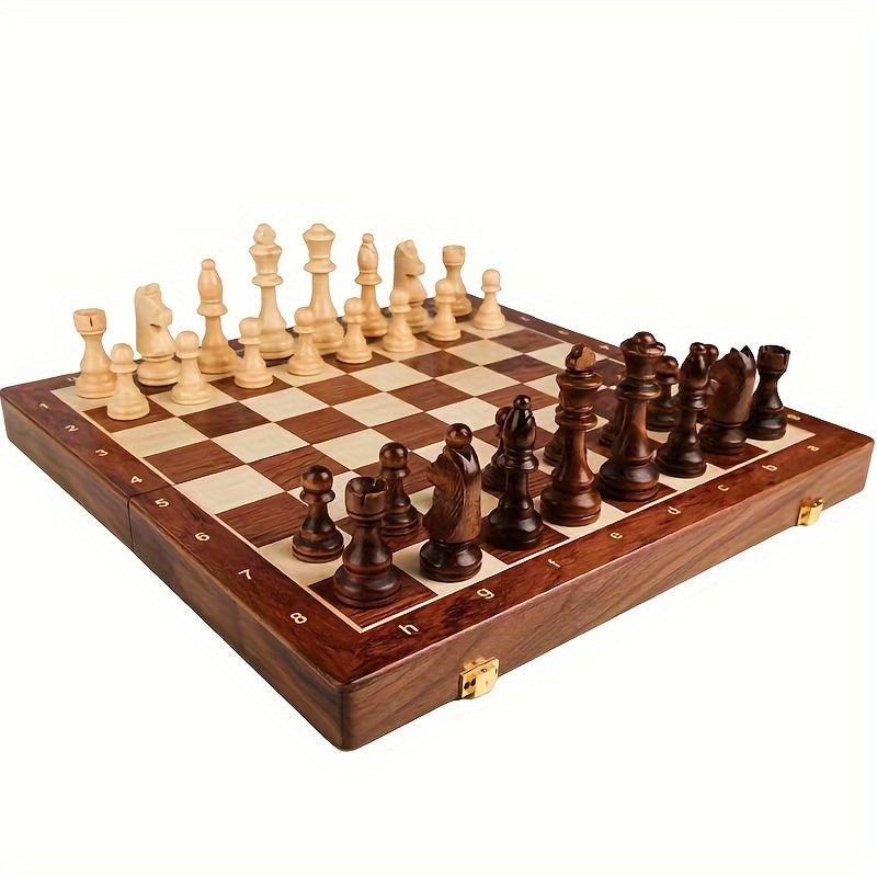 Regalis – Schaakset van hout met opvouwbaar toernooibord & opbergruimte
