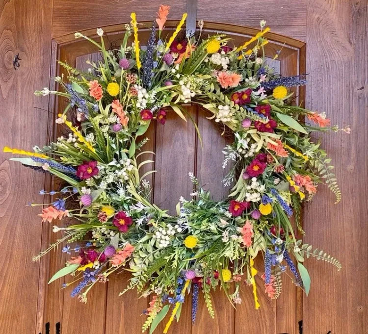 Handgemaakte Texas Wilde Bloemen Krans