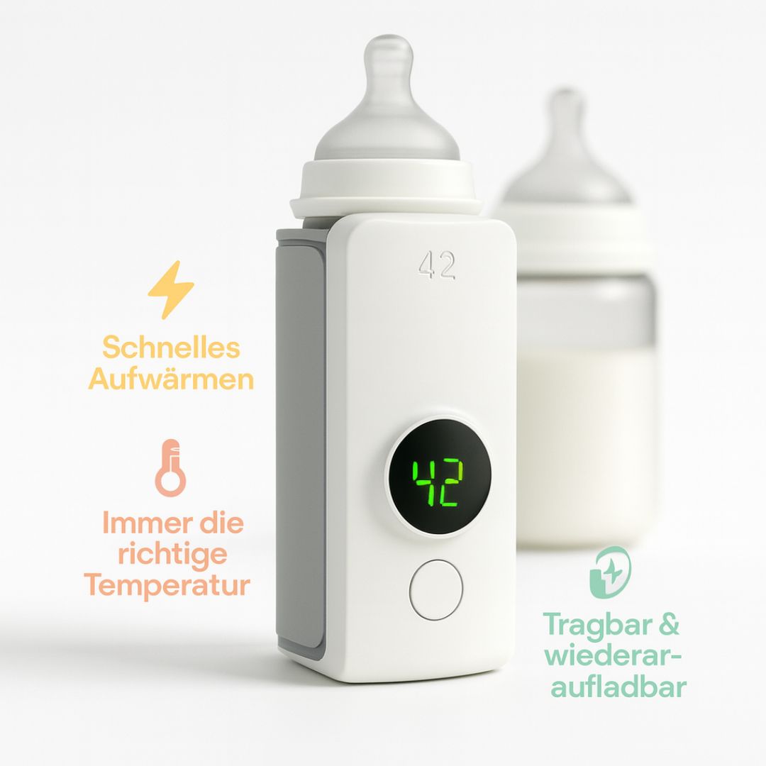 Babyflesverwarmer | Flesverwarmer voor onderweg | Babyvoedingverwarmer | BabyWarmte