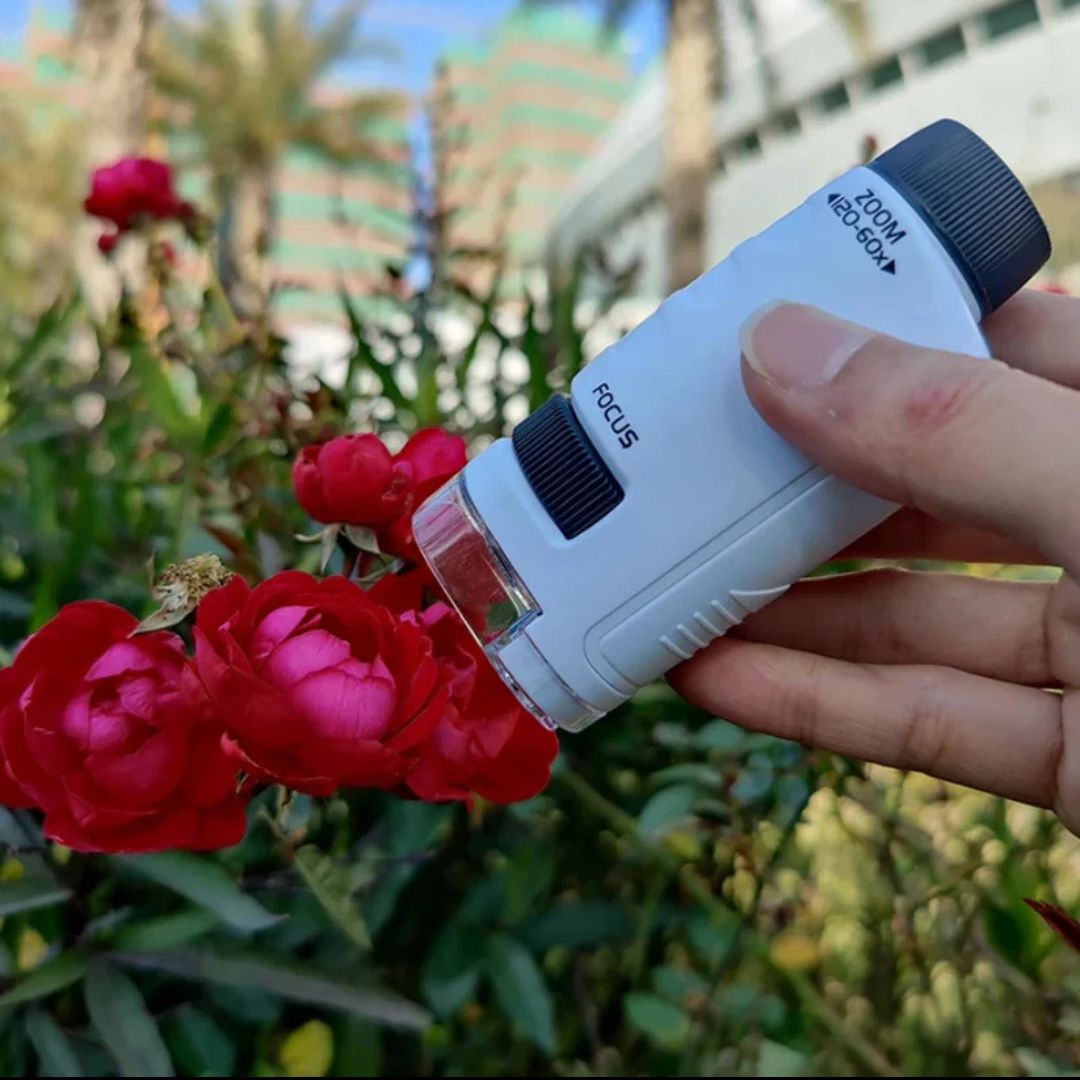 Pocket Microscoop voor Kinderen - Draagbare Wetenschappelijke Ontdekking