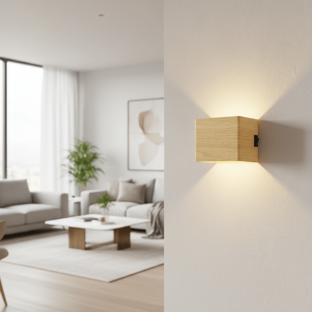 Draadloze oplaadbare LED-wandlamp met verstelbare stralingshoek